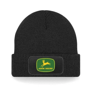 John Deere Farming Tractor Workwear Unisex Beanie Patch Printed Hat Winter - Picture 1 of 1