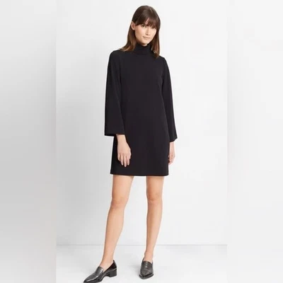 Club Monaco Black Long Sleeve Dress, Size Medium - Image 1 of 4