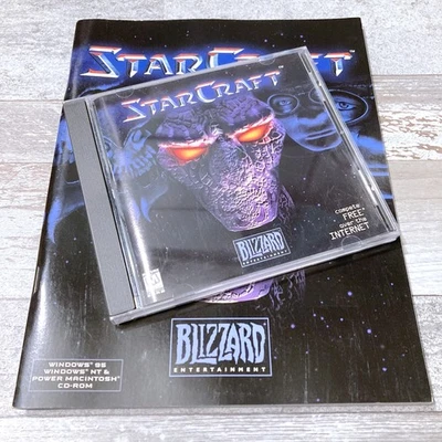 StarCraft винтажный Windows 95 NT ПК CD-ROM v1.0 оригинальный ручной ключ Blizzard 1998 - Изображение 1 из 4