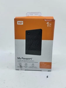 WD MY PASSPORT 1 TB PORTABLE EXTERNAL HARD DRIVE - NEW - Afbeelding 1 van 4