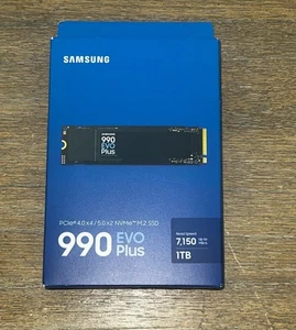 Samsung - 990 EVO PLUS SSD 1TB, PCIe Gen 4x4 5x2 M.2 2280 Sealed NEW - Afbeelding 1 van 1