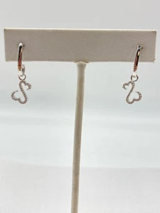 Pendientes oro-diamante 36 diamantes 0,072 quilates T.W. Oro Blanco 14K 2.7 (EL1085215) - Imagen 1 de 7