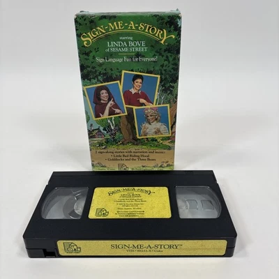 Sign-Me-A-Story (VHS, 1987) starring Linda Bove of Sesame Street - Image 1 of 4