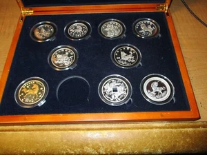 SETSRUS - China Unicorn Date and Type Silver Set  10 Silver Coins  (1994 - 2022) - Picture 1 of 13