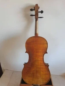 4/4 violin Guarneri model solid Flamed maple back spruce top hand made 4149 - Picture 1 of 7