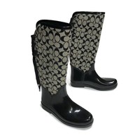 coach evelyn boot snakeskin