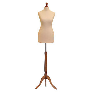Cream Female Tailors Dummy Size 20/22 Retail Torso Display Dressmakers Dummy  🔥