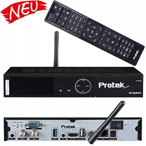 Protek X2 4K UHD Linux E2 Sat-Receiver Wifi LAN 2x DVB-S2 Kabel-TV