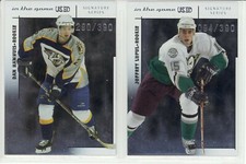 2003-04 ITGU IN THE GAME USED SIGNATURE RC #151-200 ROOKIE /390 FINISH SET U PIC