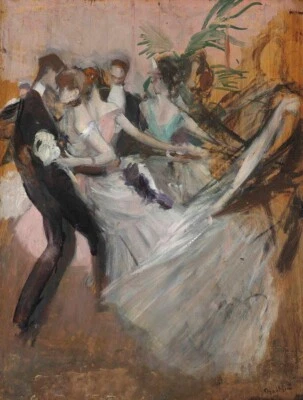 Belle Époque Ballroom Elegance – Giovanni Boldini Society Dance Scene Print - Image 1 of 2