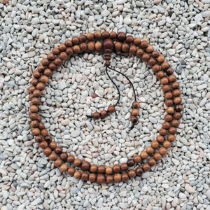 9 MM Stigi Ironwood Buddhist Mala 108 Prayer Beads Pemphis Acidula Rosary - Picture 1 of 6