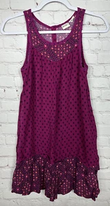 Roxy Girl purple Summer Beach Viscose Sleeveless Dress, sz 14, GUC - Picture 1 of 5