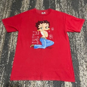 Vintage Betty Boop T-Shirt Red Size Adult M Sweetheart Fleischer Studios - Picture 1 of 8