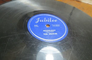 78RPM Jubilee 5026 Orioles + Sid Bass - I Wonder When / Moonlight, used V to V- - Picture 1 of 5