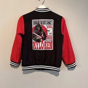 Disney Store Star Wars KYLOREN Varsity Boys Jacket Coat Size 7/8 - Picture 1 of 12