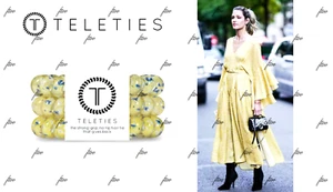 TELETIES LARGE SWEET PEA YELLOW FLORAL SPRINGTIME LIMONCELLO BELLISSIMO - LAST1! - Picture 1 of 16
