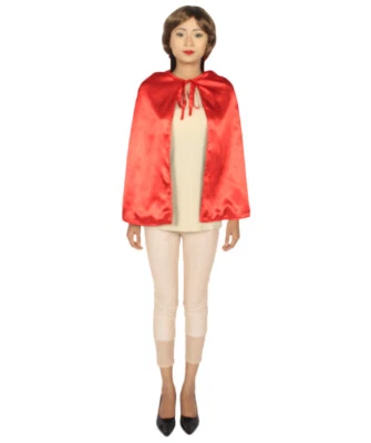 Unisex Child's King/Queen Reversible Vampire Red & Black Cosplay Cape Costume, - Image 1 of 4