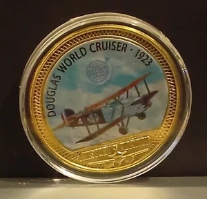 2019 Ltd Ed History of Aviation Aeroplane Medallion - 1923 Douglas World Cruiser - Picture 1 of 4