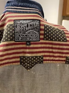 Affliction Woven Shirt ACMC Men’s US L - Picture 1 of 8