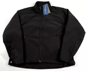 NWT LARGE SHORT FLYING CROSS DUTYGUARD FULL-ZIP SOFTSHELL JACKET 57400 BLACK - Picture 1 of 3