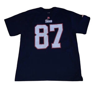 NEW ENGLAND Patriots Rob Gronkowski #87 Jersey LARGE Tee T-Shirt Shirt NFL GRONK - Bild 1 von 8