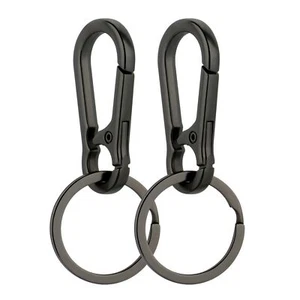 2 Pack Metal Keychain Carabiner Keychain Holder for Car Home Keys Organizer - Picture 1 of 6