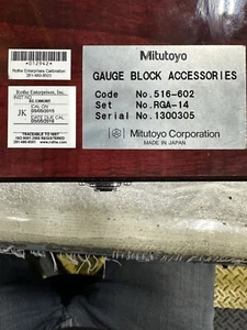 Mitutoyo Gauge Block Accessories Set - Picture 1 of 3