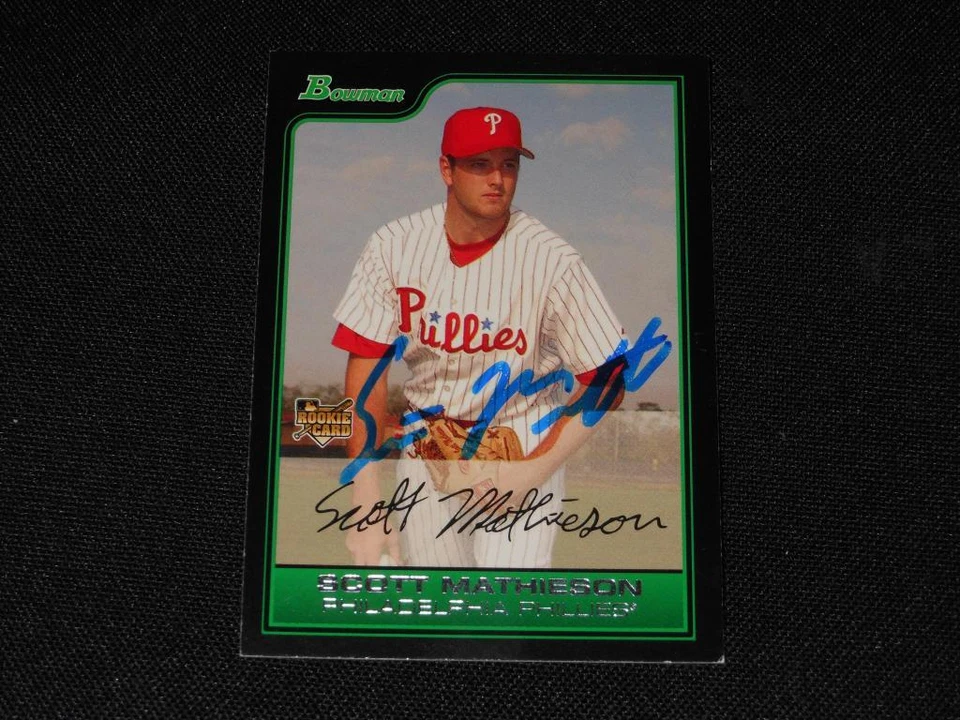 Phillies Scott Mathieson Signed 2006 Bowman Autograph Card #BDP28  TOUGH  113 - Image 1 of 1