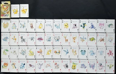2000 Japanese Pokemon Poker Playing Cards Gold Ho-oh Inc Pikachu Gengar etc - Image 1 of 4