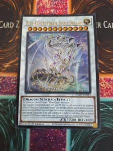 Yugioh Blue-Eyes Ultimate Spirit Dragon SDWD-EN043 Ultra Rare 1st Edition NM - Picture 1 of 4