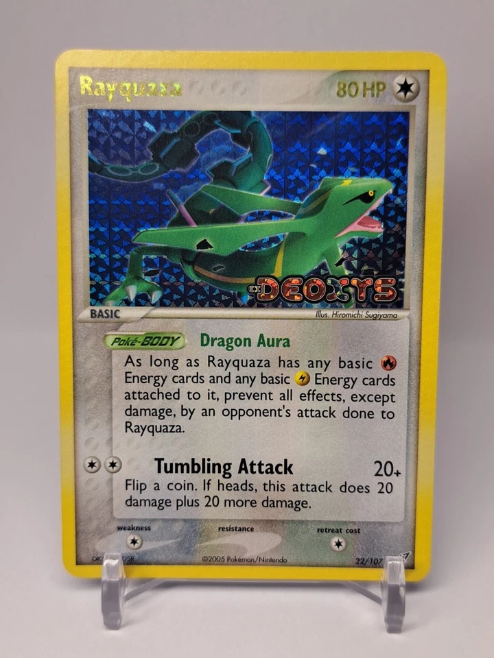 RAYQUAZA 22/107 STAMPED Deoxys Reverse Holo NM Legends Englisch Pokemon TCG - Bild 1 von 4