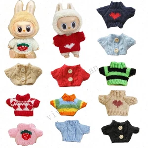 Christmas Elf Doll Clothes Knitted Outfit Mini Sweater for 15cm 17cm Plush Toy - Picture 1 of 42