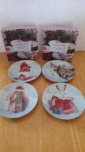 8 Good Tidings Nordpol Salat Dessert Teller 6 1/4" 2 Sets - Bild 1 von 2