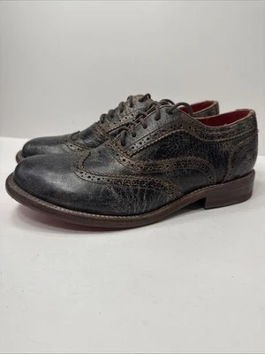 BED STU Women’s Lita Lace Up Oxford Cobbler Series Black Lux Size 7 - Image 1 of 4