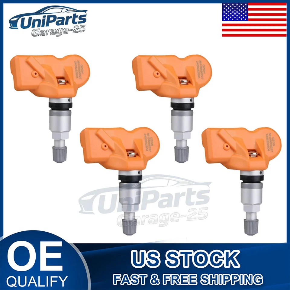 4x Sensor de Monitoramento de Pressão dos Pneus TPMS 433MHz Para BMW 3/5/6/7series 36106856227 - Imagem 1 de 4