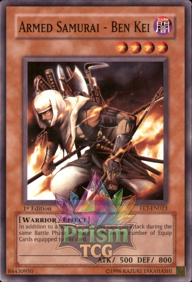 1st Ed Armed Samurai - Ben Kei FET-EN023 Yugioh - Image 1 of 1