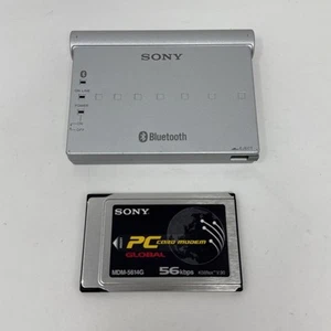 Sony Modem Adaptor Bluetooth Function BTA-NW1 & MDM-5614G PC Card Modem Untested - Photo 1/11