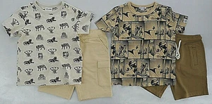 Boys Art & Eden Assorted Short Sleeve Shirt & Shorts 2PC Sets Size 5 - Picture 1 of 7