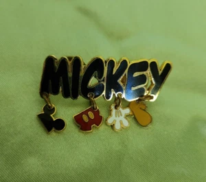 Disney Mickey Mouse Dangle Pin w/ Hanging Body Parts  - Picture 1 of 2