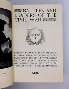 Book Battles and Leaders of The Civil War Vol 1 Castle 1982 HB No Dust Jacket - Picture 1 of 3