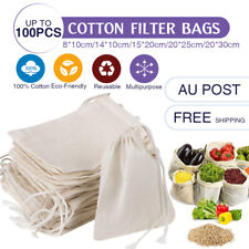 50 Pieces Muslin Bag Cotton Drawstring Bags Sachet Bag for Home Supplies Rusable