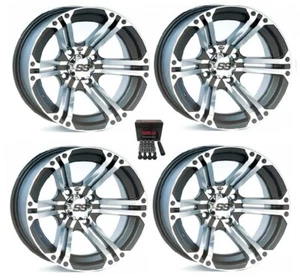 ITP SS212 ATV Wheels/Rims Machined 12" Yamaha Grizzly Rhino (4) - Picture 1 of 3