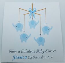 Personalised Baby Shower Card Female Mummy to be - Boy