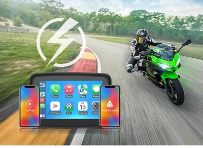 Kabelloser Carplay Bildschirm für Motorrad CarPlay & Android Auto Wasserdicht - Bild 1 von 4