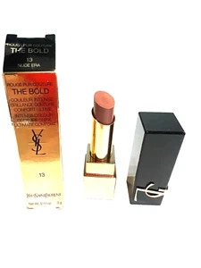 YSL Rouge ROUGE PUR COUTURE LONG LASTING LIP CARE 13 Nude Era  BNIB - Picture 1 of 2