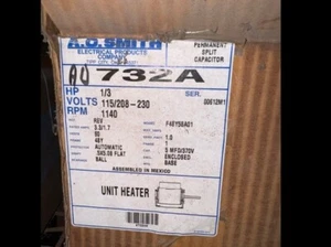 AO SMITH 732   1/3 HP 1140 RPM 1 PHASE 60 HZ 115/208-230 V - Picture 1 of 3
