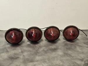 4 KD 508 Beehive Red Lens Marker Stop Signal Light W Metal Bracket Moto Trailer - Picture 1 of 10
