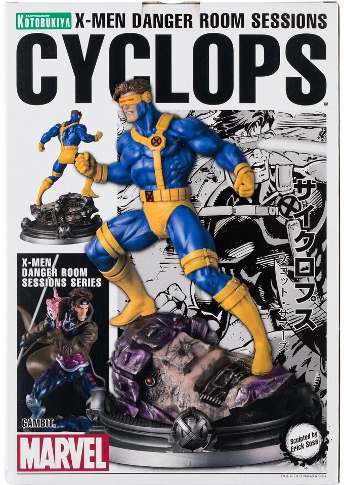 NEW!! KOTOBUKIYA DANGER ROOM Sessions CYCLOPS LE Fine Art STATUE DIORAMA X-MEN - Image 1 of 4