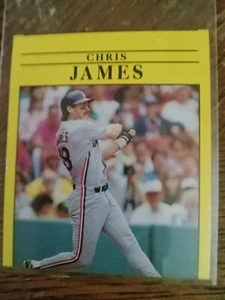 1991 Fleer Baseball Card #370 Chris James Error Card - Picture 1 of 8
