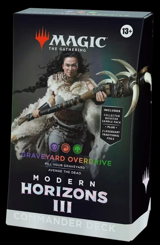 Magic Commander Deck "Graveyard Overdrive" Modern Horizon III 3 English Eng Jund - Immagine 1 di 1